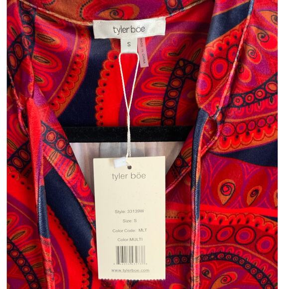 TYLER BOE Cheryl‎ Velvet Shirt NWT Small $188 - Picture 3 of 7